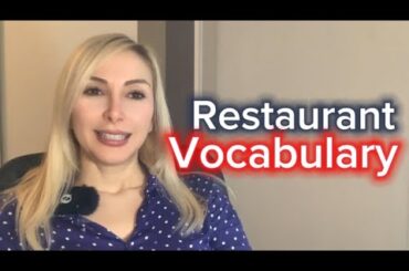 If YOU KNOW Restaurant Vocabulary, YOU Can Order FOOD PROPERLY  |  #learningenglish