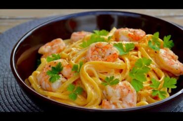 Creamy Spicy Shrimp Pasta Recipe | 30 Minute Meal! easy and delicious