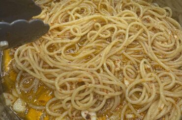 First attempt of making Aglio e Olio