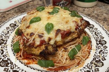Chicken Parmesan with Angel Hair Pasta