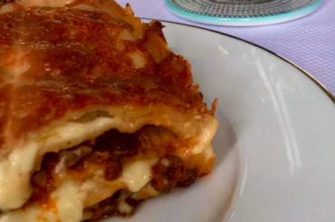 Lasagna with fresh made pasta