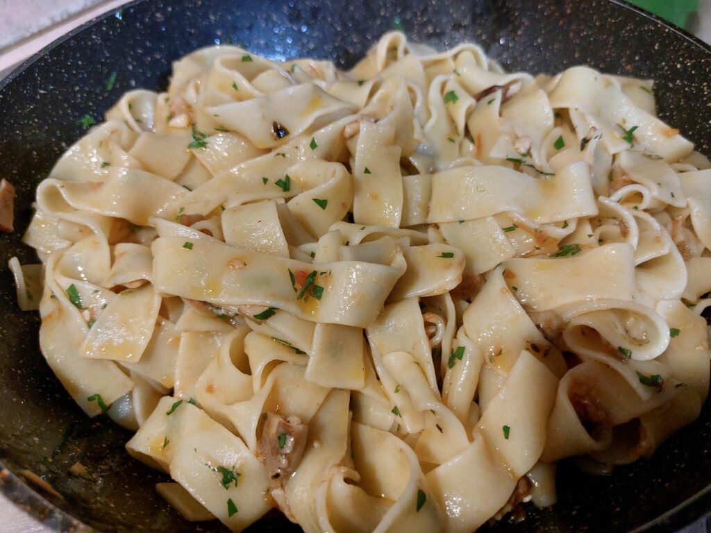 Pappardelle with porcini mushrooms 🇮🇹🍄‍🟫