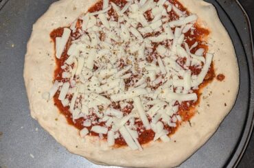 My first pizza from scratch.