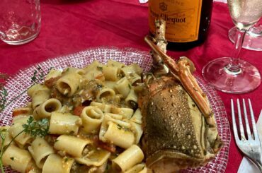 Homemade by myself,Mezze maniche with Mauritius Lobster.🇮🇹