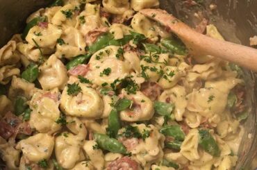 Done making Pesto pasta for my loyal, genuine and my favorite person in the world