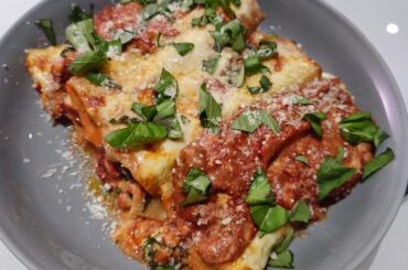 Spinach and ricotta cannelloni