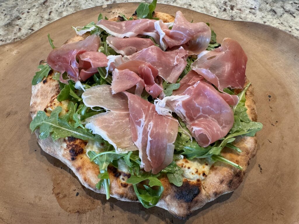 Prosciutto and Arugula Pizza