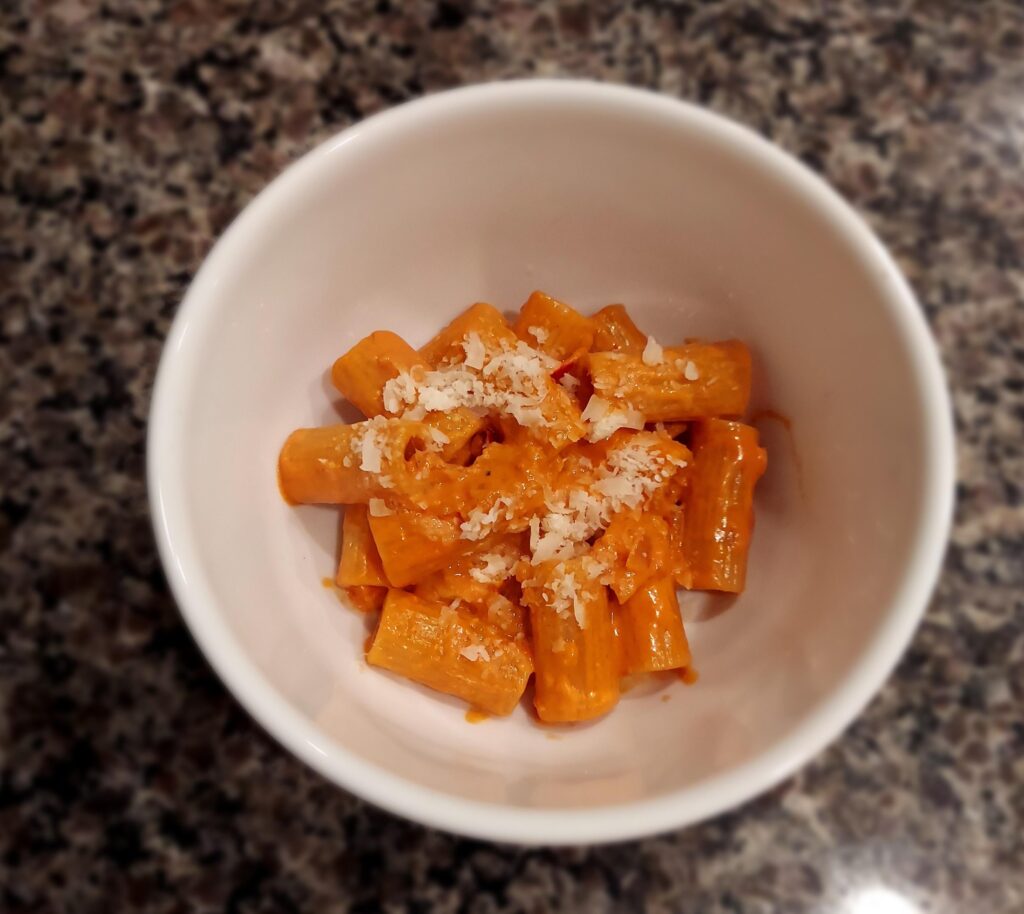 Rigatoni a la vodka