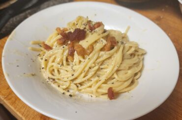 First attempt at carbonara