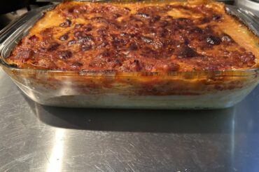 Lasagne al sugo di porcini.