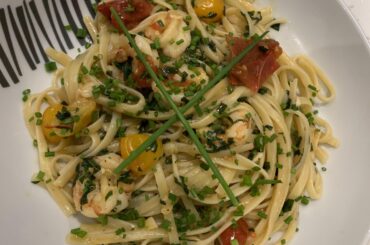 Linguine with Argentinian Red Prawns