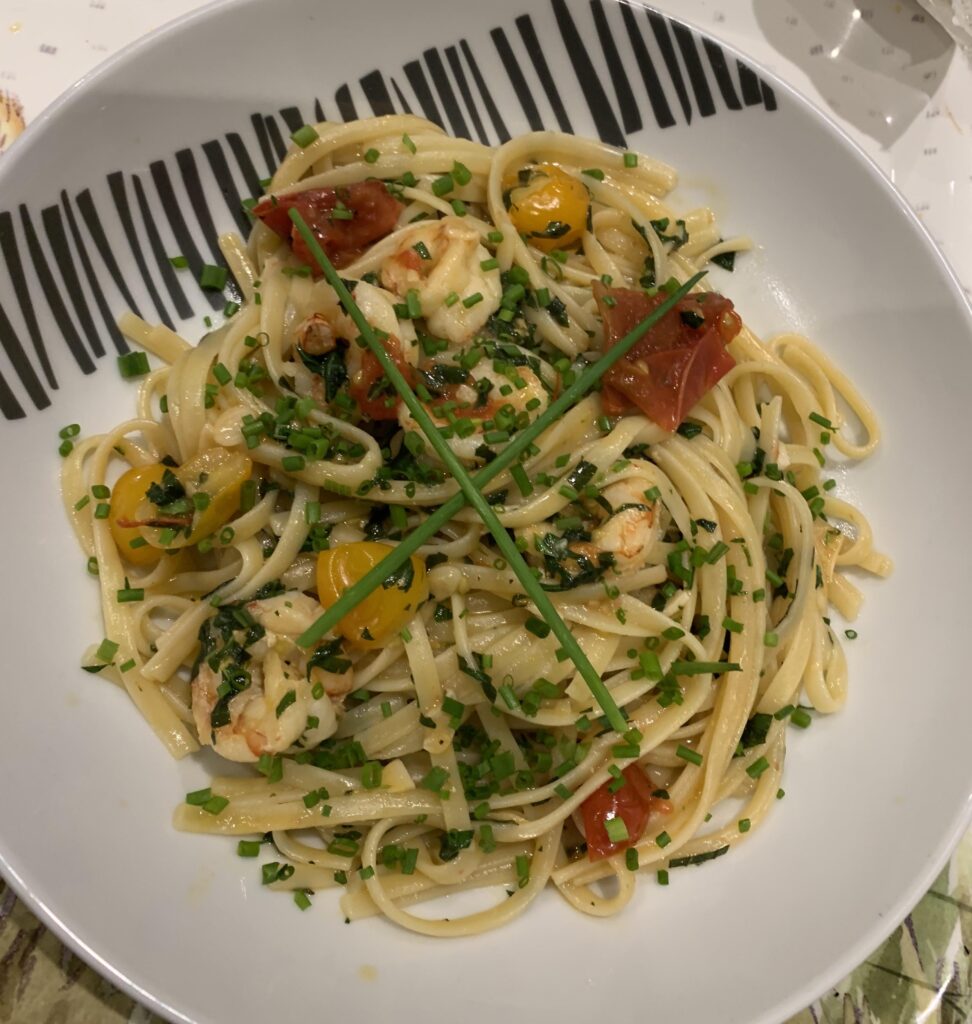 Linguine with Argentinian Red Prawns
