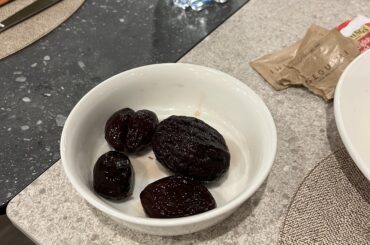 Plums in syrup