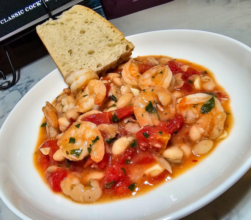 Tuscan Shrimp & Beans