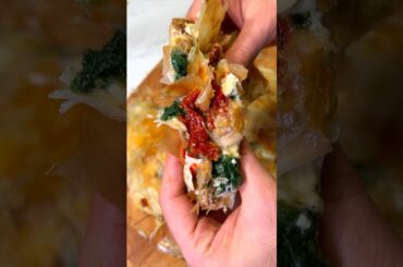 Easy Filo Recipe | Cheesy Spinach Filo Pie in a Skillet