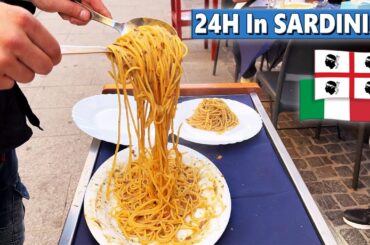 24 Hours In SARDINIA, Italy - Ultimate Street Food Tour Of Cagliari & Surprises!