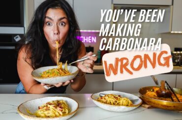 Authentic Spaghetti Carbonara Recipe From Italy!