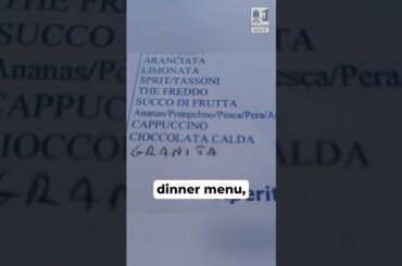 You Might Be at a Tourist Restaurant in Italy if the Dinner Menu has Cappuccino