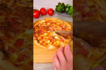 New Style Pizza Recipe ASMR at home #pizza  #food #cooking #nonveg #asmr #asmrvideo