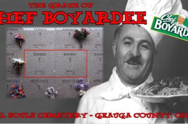Grave of Chef Boyardee... Bringing Italian food to the masses