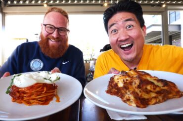 Eating at the HIGHEST RATED PASTA RESTAURANT in Los Angeles!