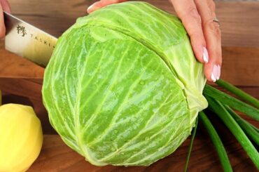 Cabbage and potatoes are tastier than meat! Cabbage recipes that are easy and quick to prepare!