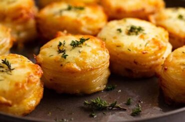 Mini Potato Dauphinoise (Gratin Stacks)