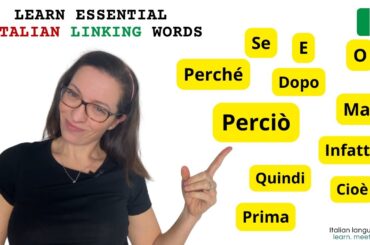 11 Italian linking words to know and boost your Italian conversations - with SUBS #learnitalian