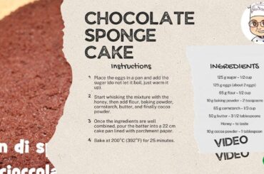 Chocolate sponge cake - Italian Recipes
