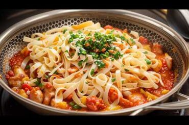 The Italian chef told me about these recipes! Simple and delicious chicken pasta!