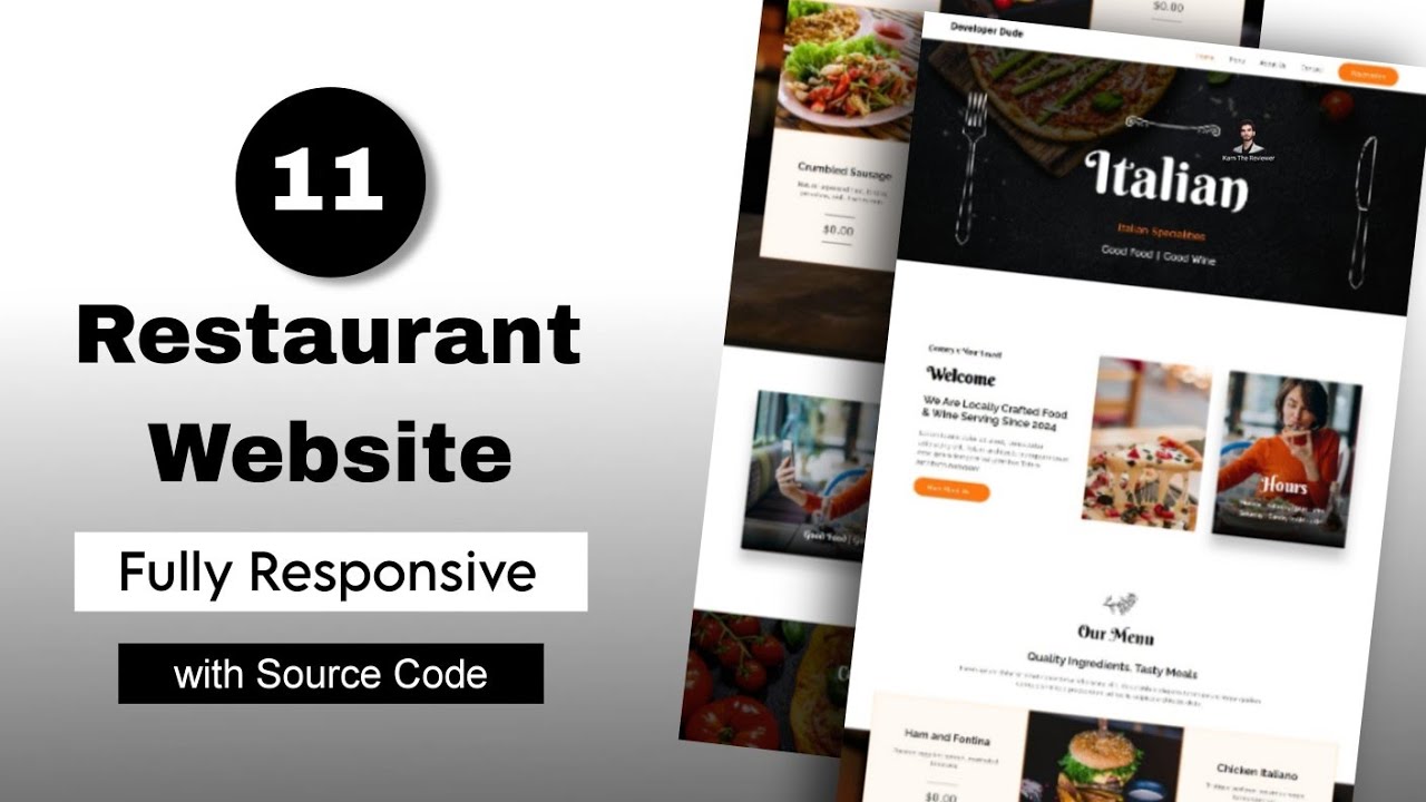 11 | Restaurant Website using HTML & CSS (Fully Responsive ) Frontend Project | Italian Restaurant 11 | Restaurant Website using HTML & CSS (Fully Responsive ) Frontend Project | Italian Restaurant