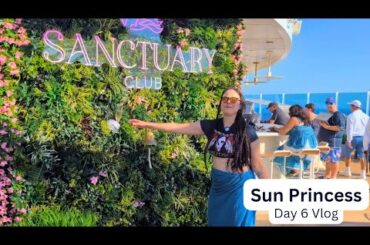 Early Sea Day on Sun Princess - MDR Breakfast, Champagne Wall, Sabatini's Italian | Day 6 Vlog