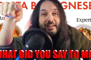 Italian Man Loses His Sh1t Watching BOLOGNESE Pasta Videos HILARIOUS