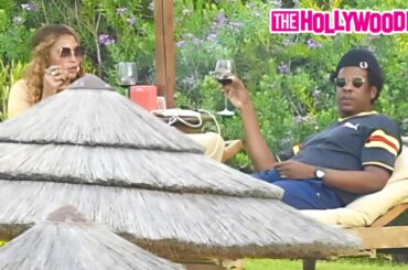 Jay-Z & Beyonce Kick Back With Some Wine & Smoke On Her Birthday At Hotel Pitrizza In Sardinia Italy