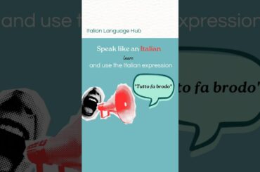 Learn Italian with a useful and common Italian expression to know! #learnitalian