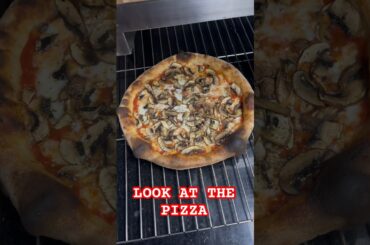 very easy way to open PIZZA dough with good border and bubbles #pizza#italianpizza #dubai#shortvideo