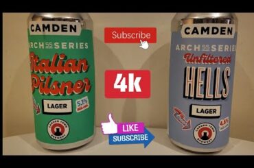 Camden Arch 55 Series Italian Pilsner 5.1% ABV & Unfilted Helles 4.6% ABV 440ml cans