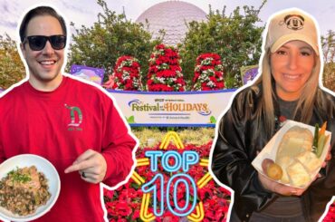Top 10 BEST Eats at Epcot's Festival of the Holidays 2024 | Cookie Stroll Review | Disney World
