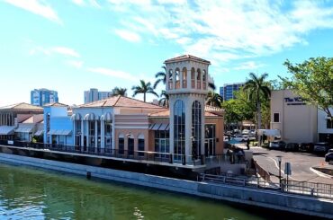 Window Shopping At The Village On Venetian Bay.  Naples Florida. Village Shops