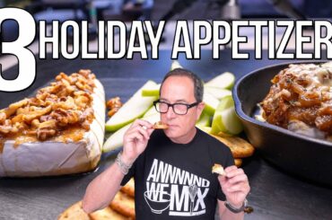 INSANELY SIMPLE & DELICIOUS CHEESY HOLIDAY APPETIZERS! | SAM THE COOKING GUY