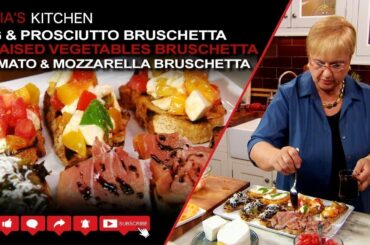 BEST Party Food Recipes    Fig & Prosciutto, Braised Vegetables, and Tomato & Mozzarella Bruschetta