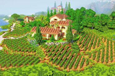 Italian Vineyard | Minecraft Timelapse