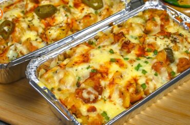 Creamy Chicken Pasta Recipe,White Sauce Baked Pasta Recipe by Samina Food Story