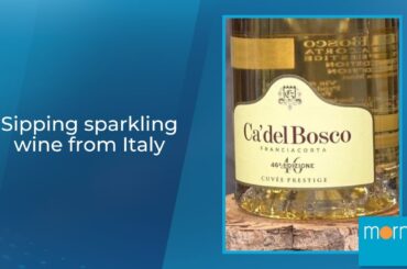 Sipping sparkling wine from Italy