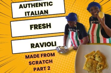 How to make FRESH ravioli pasta FROM SCRATCH - PART 2