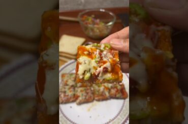 Pizza recipe bread pizza kese banaye #shorts