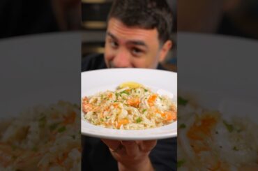 Easy Garlic Butter Shrimp with Parmesan Rice! #garlicbuttershrimp #shrimprecipes #shrimprice