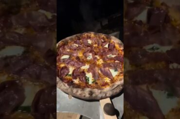 Prosciutto Parmigiano Pizza cooked in the Bertello SimulFIRE Outdoor Pizza Oven!