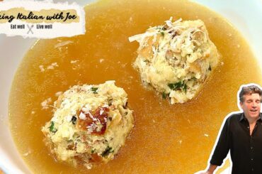 Italian Bread Dumplings in Warm Broth | Cooking Italian with Joe