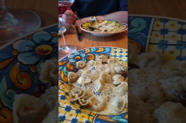 Pasta, tiramisu & wine #shorts #fyp #food #foodie #yummy #italy #pasta #dessert #sweet #denmark #yum